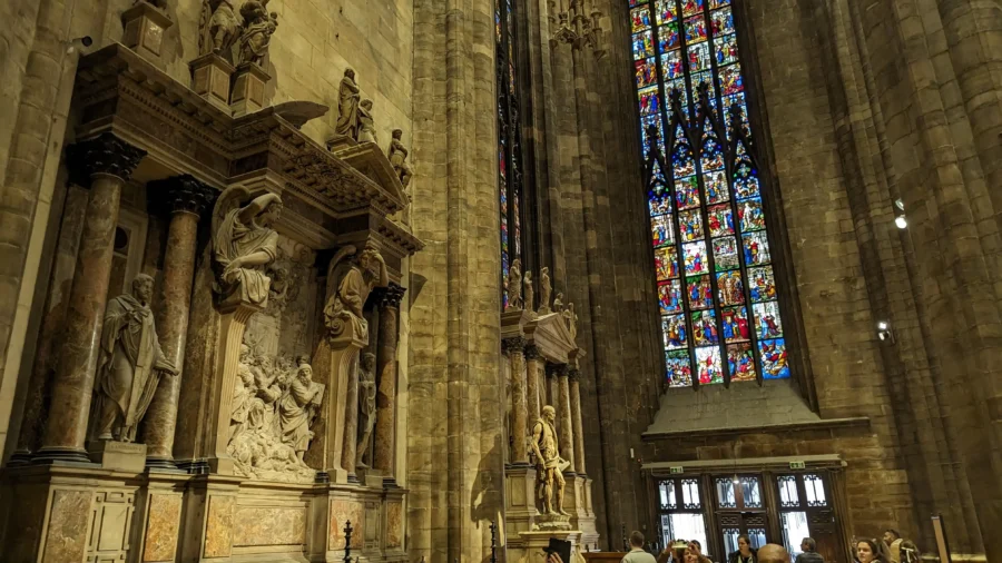 Milan Destination Guide: The Model of Fashion, Food, and Gothic Grandeur 8 Gothic architecture with colorful stained glass